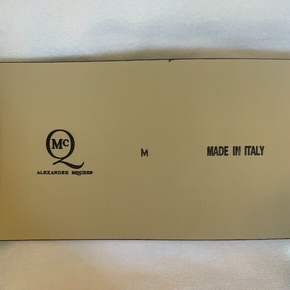 Alexander McQueen Belt Black Leather Snake Skin - Picture 4 of 6